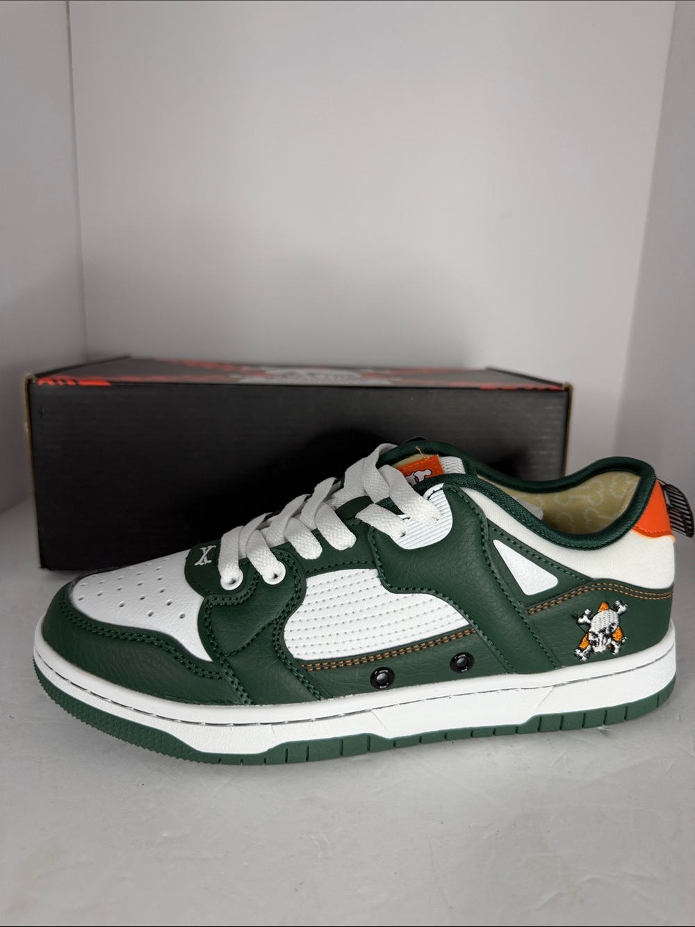 Brand x Tombstone Joker Sneakers Green White Men’s Size 6.5 NIB Streetwear